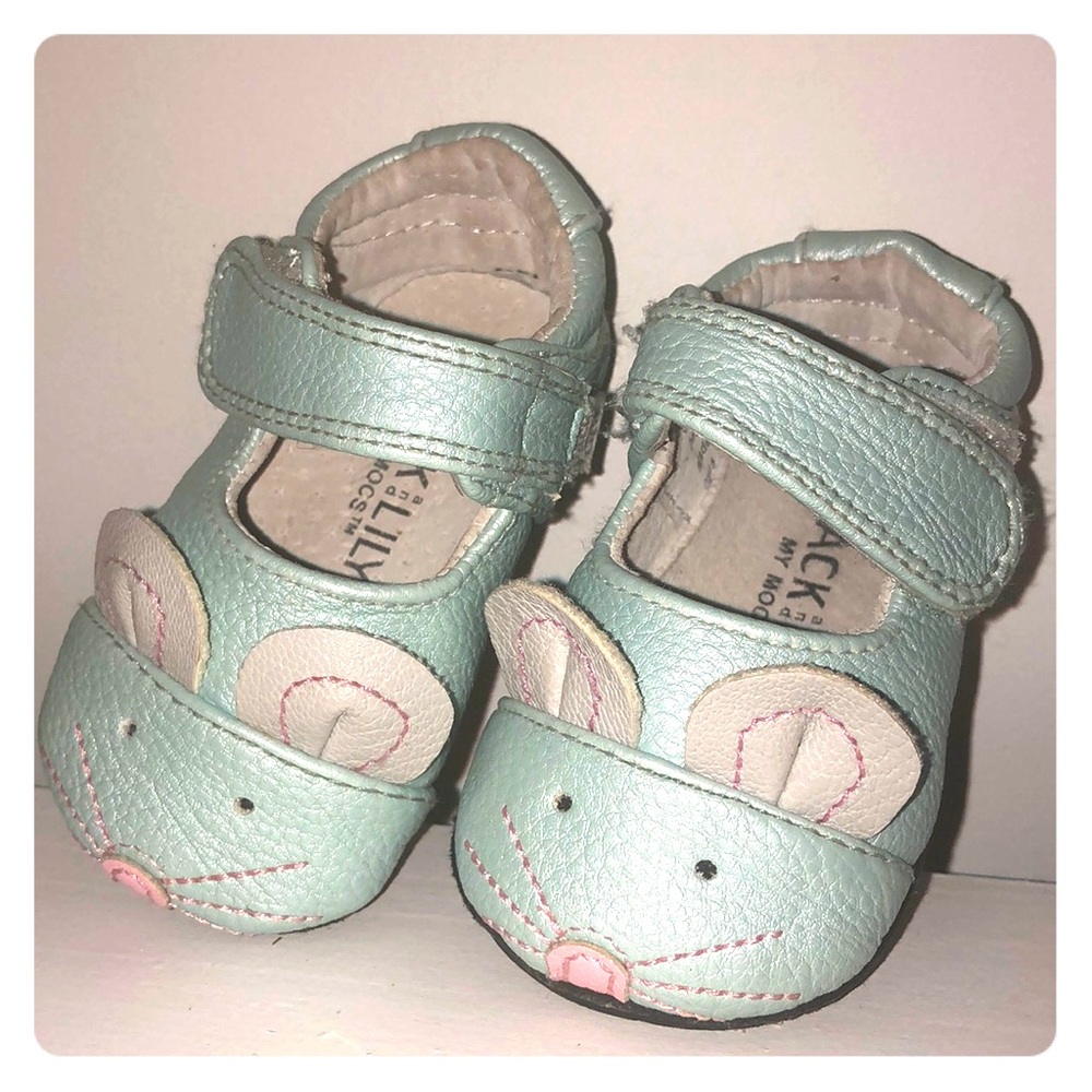 Jack & Lily - My Mocs Mint Mouse 0-6 months